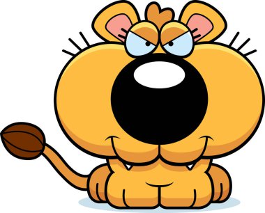 Çizgi film kurnaz dişi aslan yavrusu