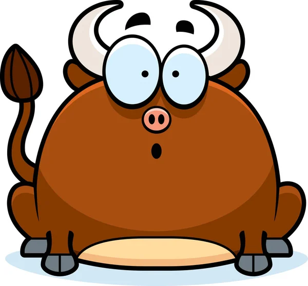 Surprised Little Bull — Stock Vector