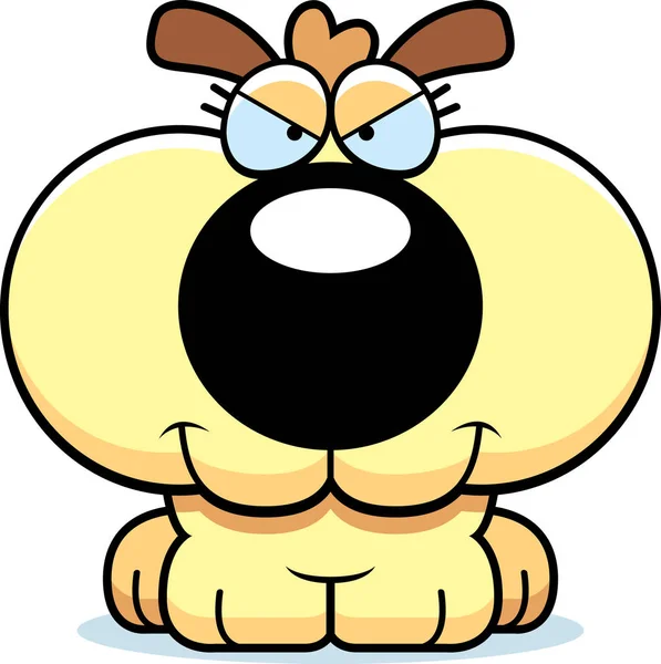 卡通狡猾的小狗 — 图库矢量图片