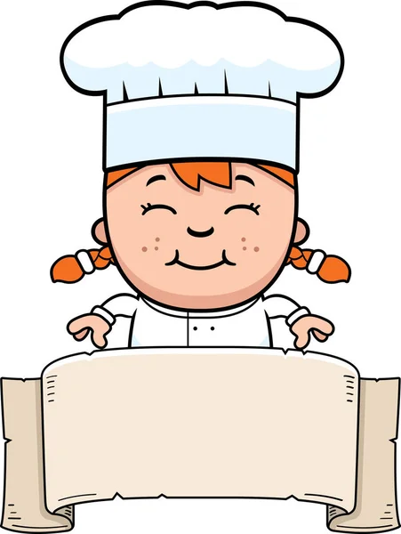 Child Chef Sign — Stock Vector