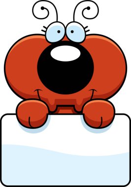 Çizgi film karınca işareti