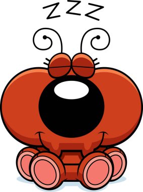 Çizgi film karınca uyuklayan