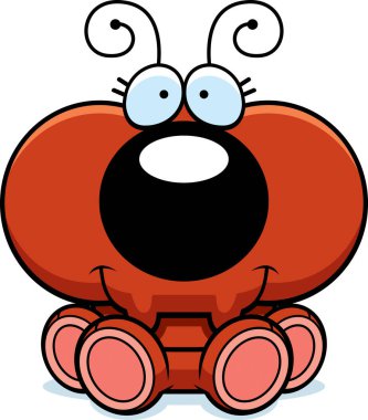 Çizgi film karınca oturma