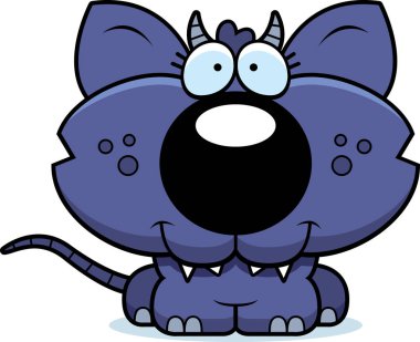 Çizgi film Chupacabra gülümseyen