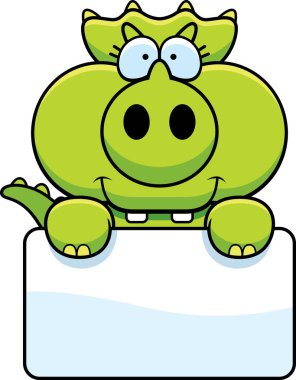 Çizgi film Triceratops işareti