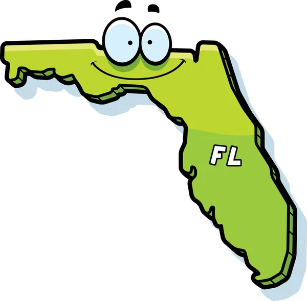 Cartone animato Florida Sorridente — Vettoriale Stock