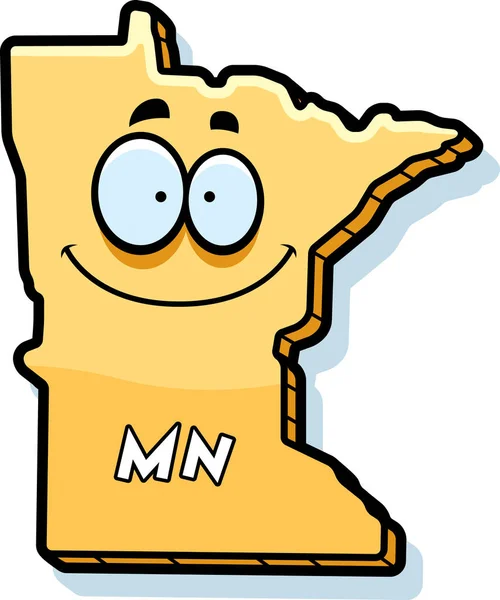 Kreslený Minnesota usmívá — Stockový vektor