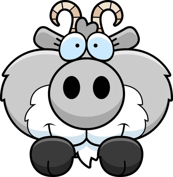 Kreslený koza prohlížení — Stockový vektor