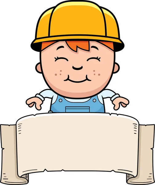 Banner de constructor infantil — Vector de stock