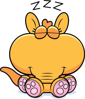 Çizgi film Aardvark uyuklayan