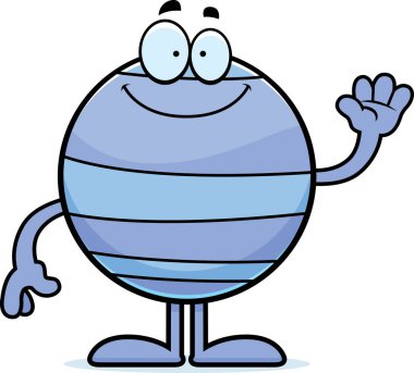 Çizgi film Neptune sallayarak