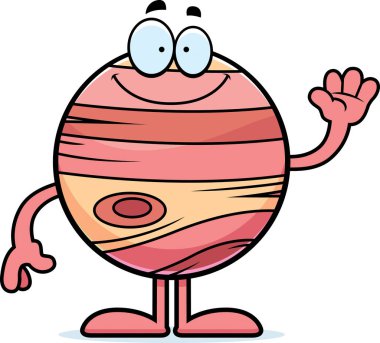 Çizgi film Jupiter sallayarak