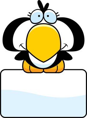 Karikatür penguen işareti