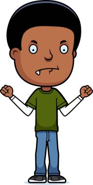 Kızgın genç çocuk