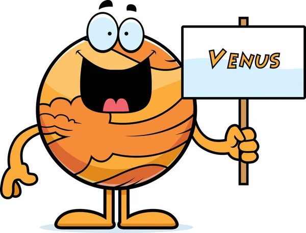 Signo Venus de dibujos animados — Archivo Imágenes Vectoriales