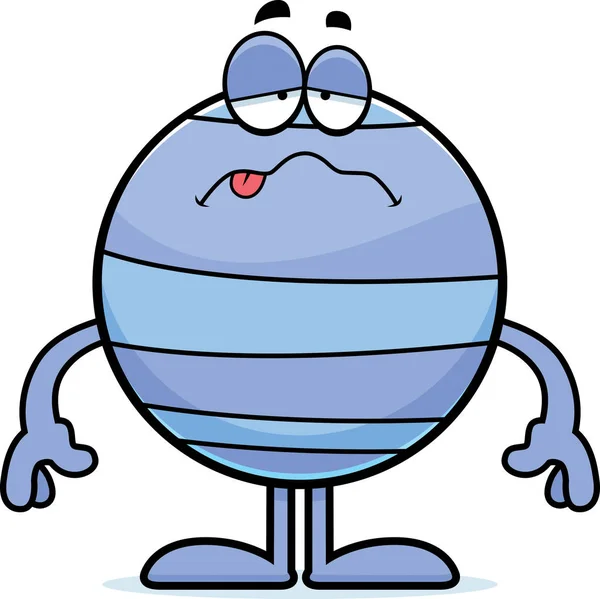 Cartoon malade Neptune — Image vectorielle