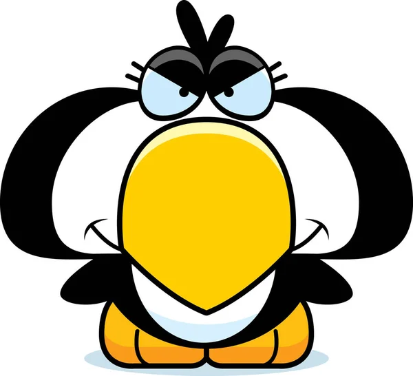 Dessin animé Pingouin sournois — Image vectorielle