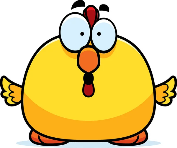 Sorprendido pollito — Vector de stock