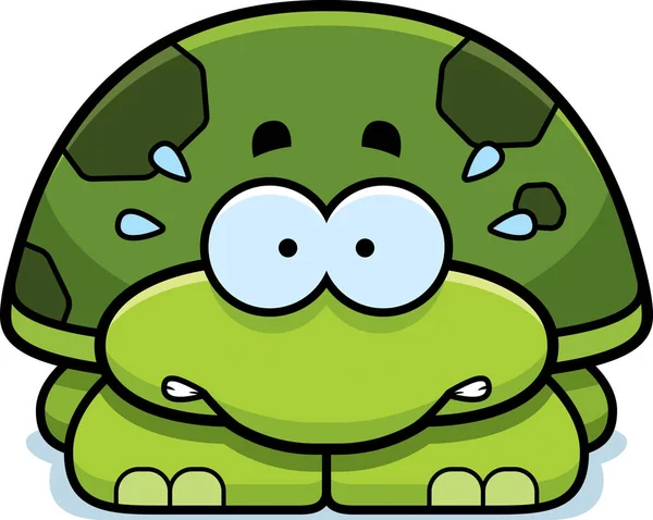 Nerwowy Little Turtle — Wektor stockowy