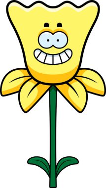 Karikatür mutlu nergis