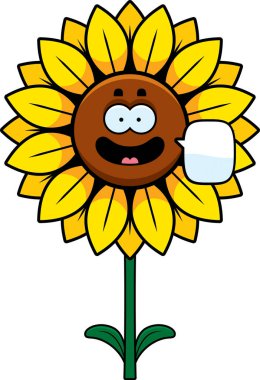 Ayçiçeği konuşuyor karikatür