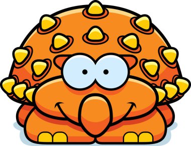 Gülümseyen küçük Ankylosaurus