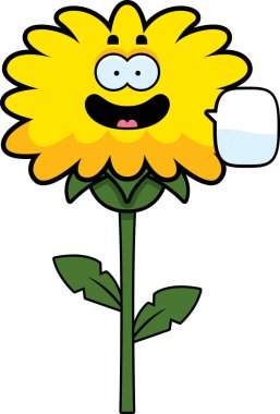 Konuşuyor karikatür karahindiba