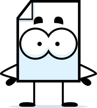 Ayakta karikatür kağıt