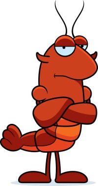 Karikatür sıkılmış kerevit