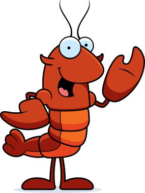 Çizgi film kerevides sallayarak