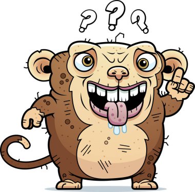 Karışık çirkin maymun