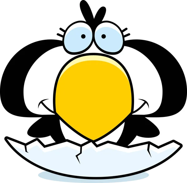 Desenhos animados Pinguim Hatch — Vetor de Stock