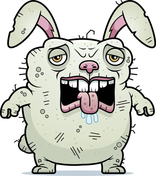 Tired Ugly Bunny — Stock Vector