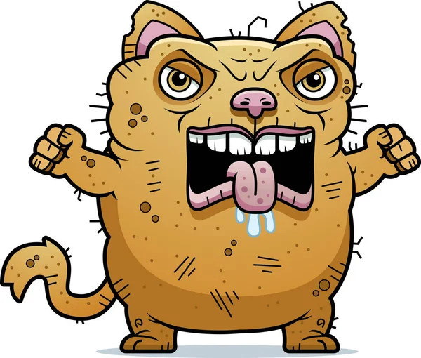 丑小猫生气 — 图库矢量图片