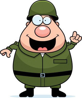 Çizgi film asker fikir