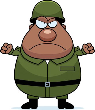 Çizgi film kızgın asker