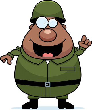 Çizgi film asker fikir