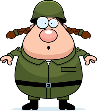 Sürpriz kadın asker