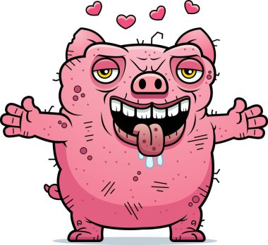 Çirkin domuz kucaklama