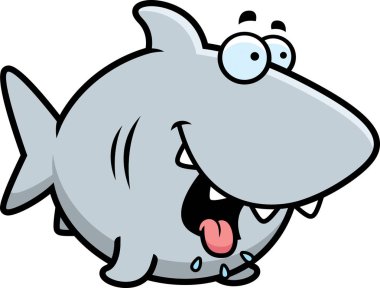 Hungry Cartoon Shark clipart