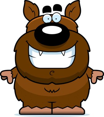 çizgi film kurt adam gülümsüyor