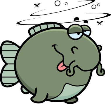 Çizgi film sarhoş Yayın balığı