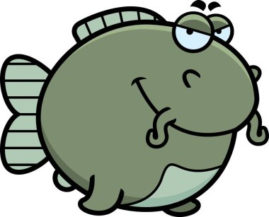 Kurnaz çizgi film yayın balığı