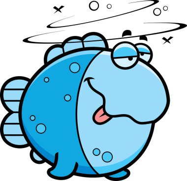 Çizgi film sarhoş balık