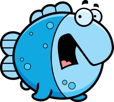 karikatür balık korkuttu