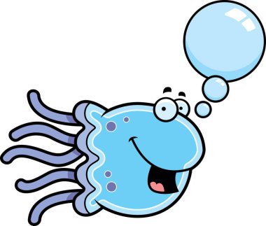 Konuşuyor karikatür denizanası