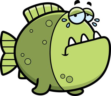 Çizgi film Piranha ağlıyor