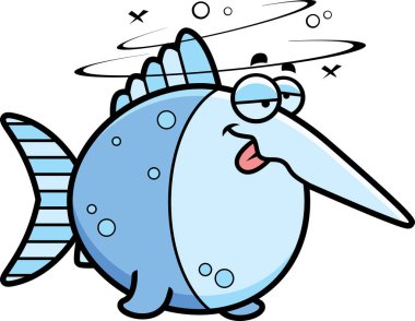 Çizgi film sarhoş kılıç balığı