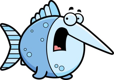 Korkmuş karikatür kılıç balığı