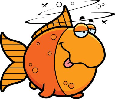 Çizgi film sarhoş Goldfish